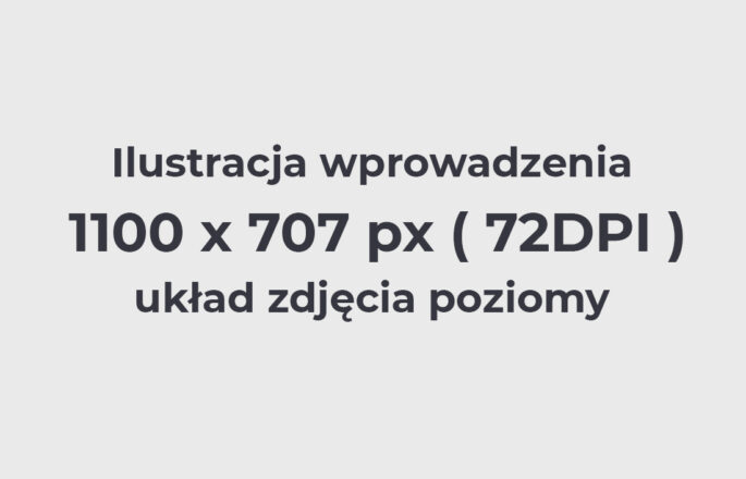 Zjecie przedstawiające wzorcowy wymiar i układ na stronie