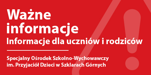 Banner iinformacyjny sekcja ważne informacje